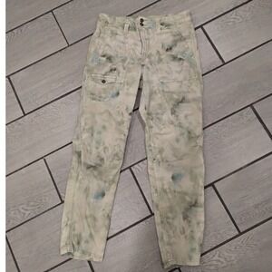 Anthropologie The Wanderer Tie Dye Cargo Pants Women's Size 28